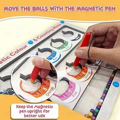 Magnetic Color & Number Maze – Montessori Learning Puzzle Board
